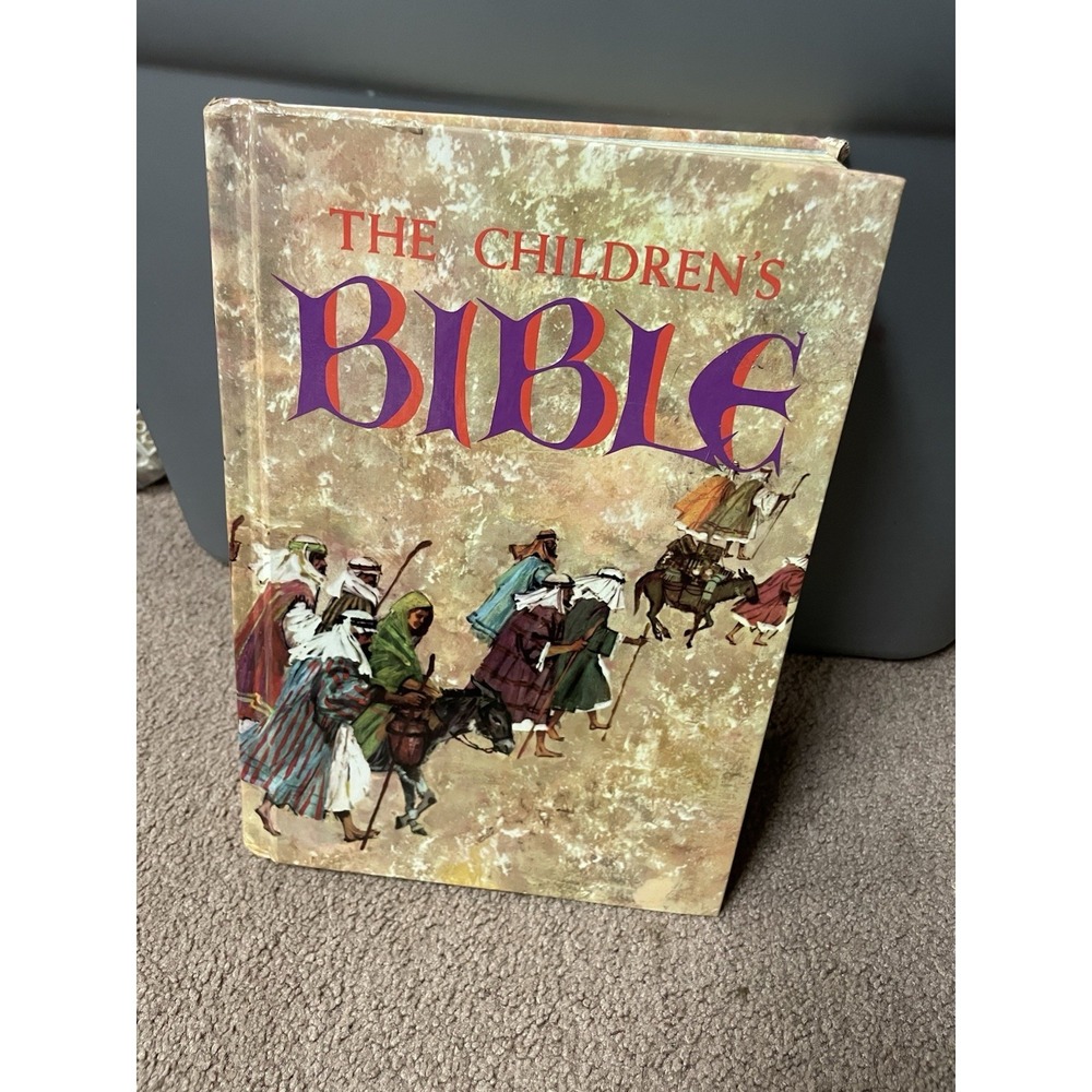 VTG 1965 The Children's Bible Book Hardcover Golden Press Well Kept